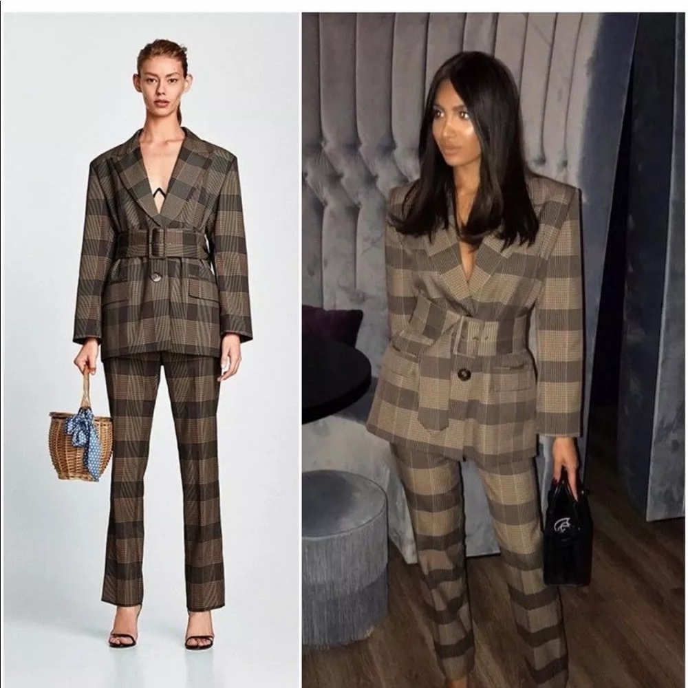 Zara Blazer Jacket and pants set size medium